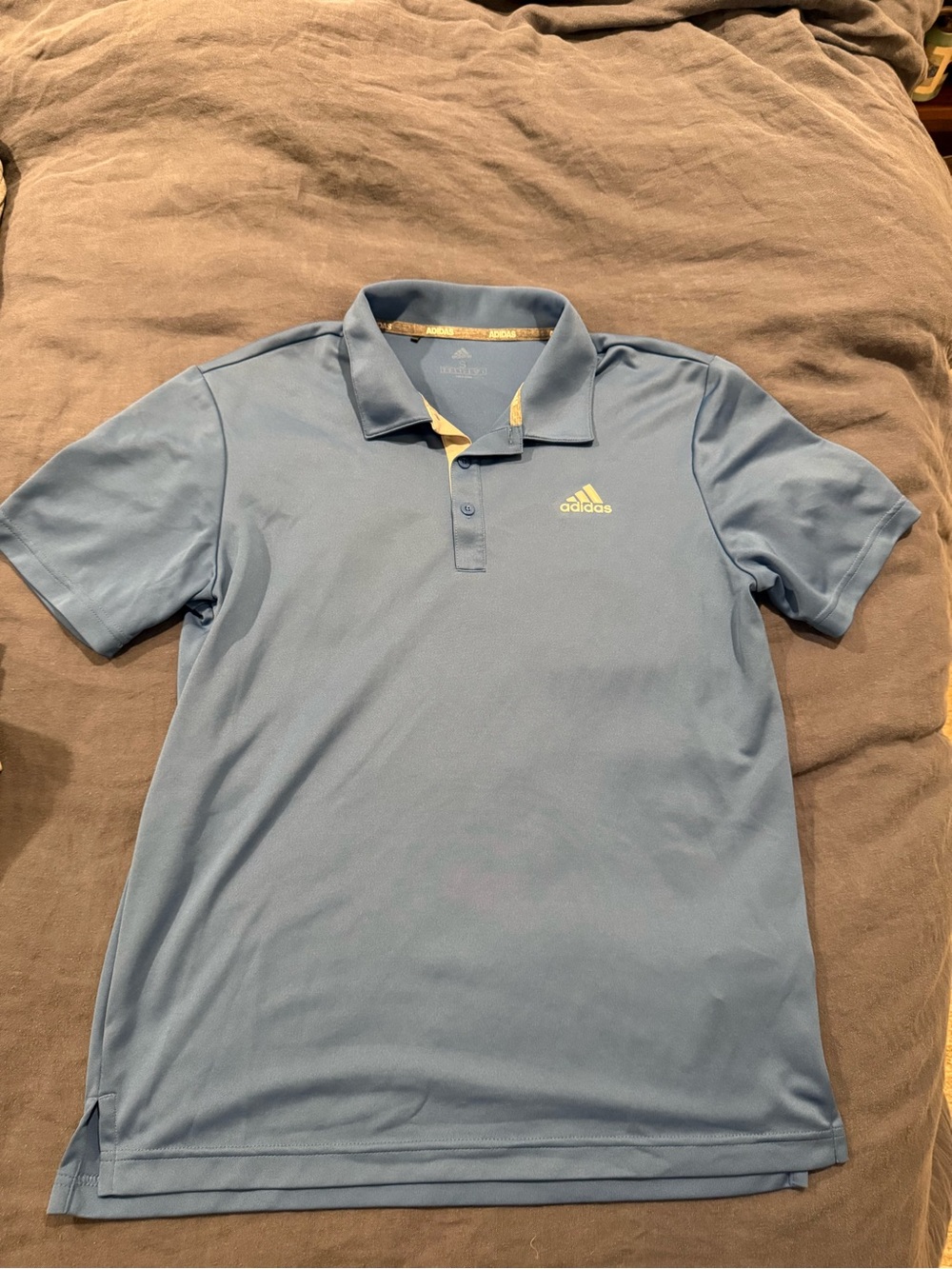 adidas Men’s Light Blue Athletic Polo